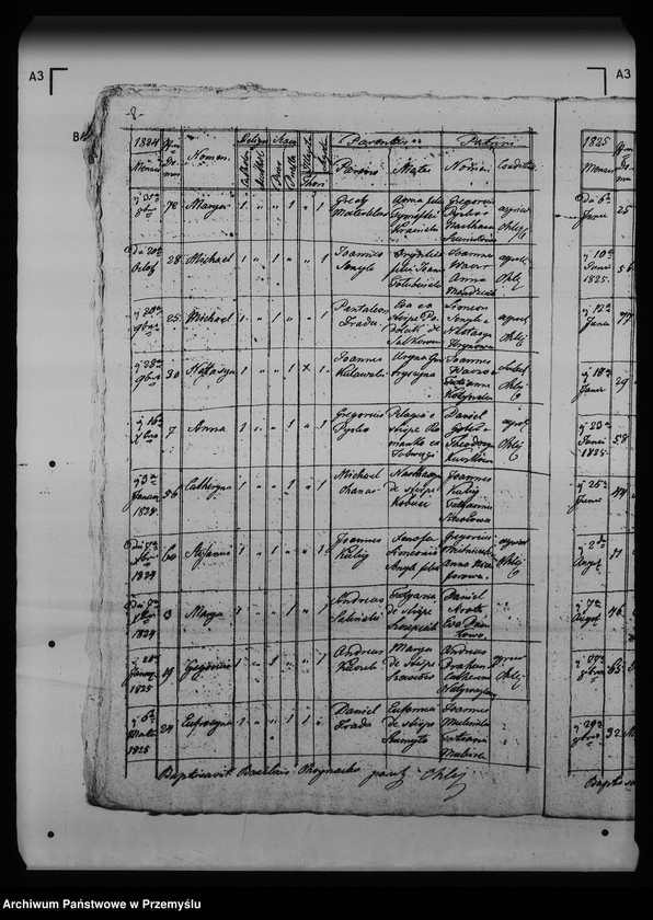 Obraz 12 z jednostki "[Kopie ksiąg metrykalnych parafii Chliple z filią Sadkowice (dekanat Mościska)]"