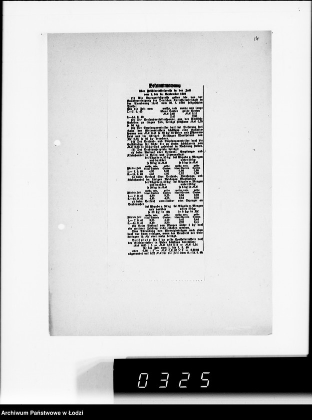 Obraz 19 z jednostki "Amtliche.Bekanntmachungen, Erzeugerhöhstpreise für Obst und Gemüse."