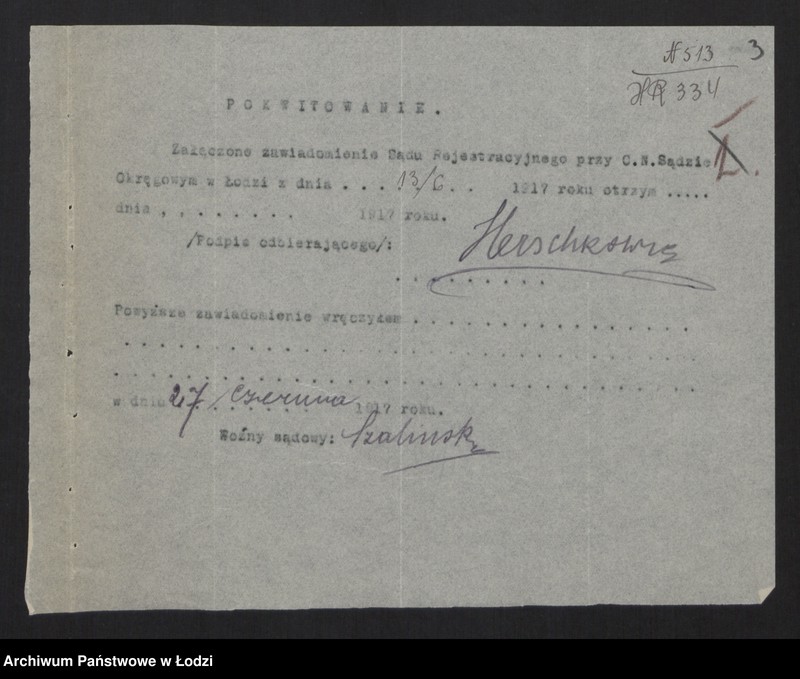 Obraz 5 z jednostki "Salomon Herschkowicz- skład sukna i kortów"