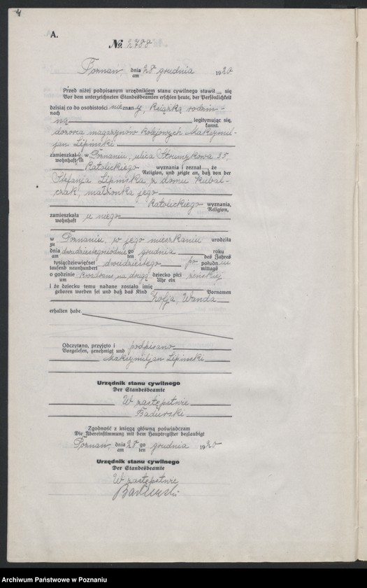 Obraz 6 z jednostki "Księga urodzeń odpis tom VIII [Rejestr poboczny urodzeń]"