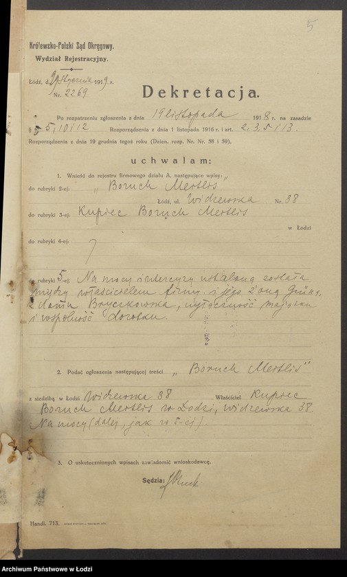 Obraz 7 z jednostki "Boruch Meitlis- sprzedaż węgla"