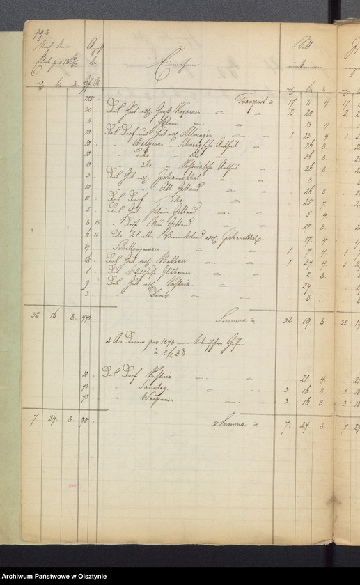 image.from.unit.number "Kirchen Rechnung der Sorquittenschen Kirche aller Einnahme und Ausgabe"