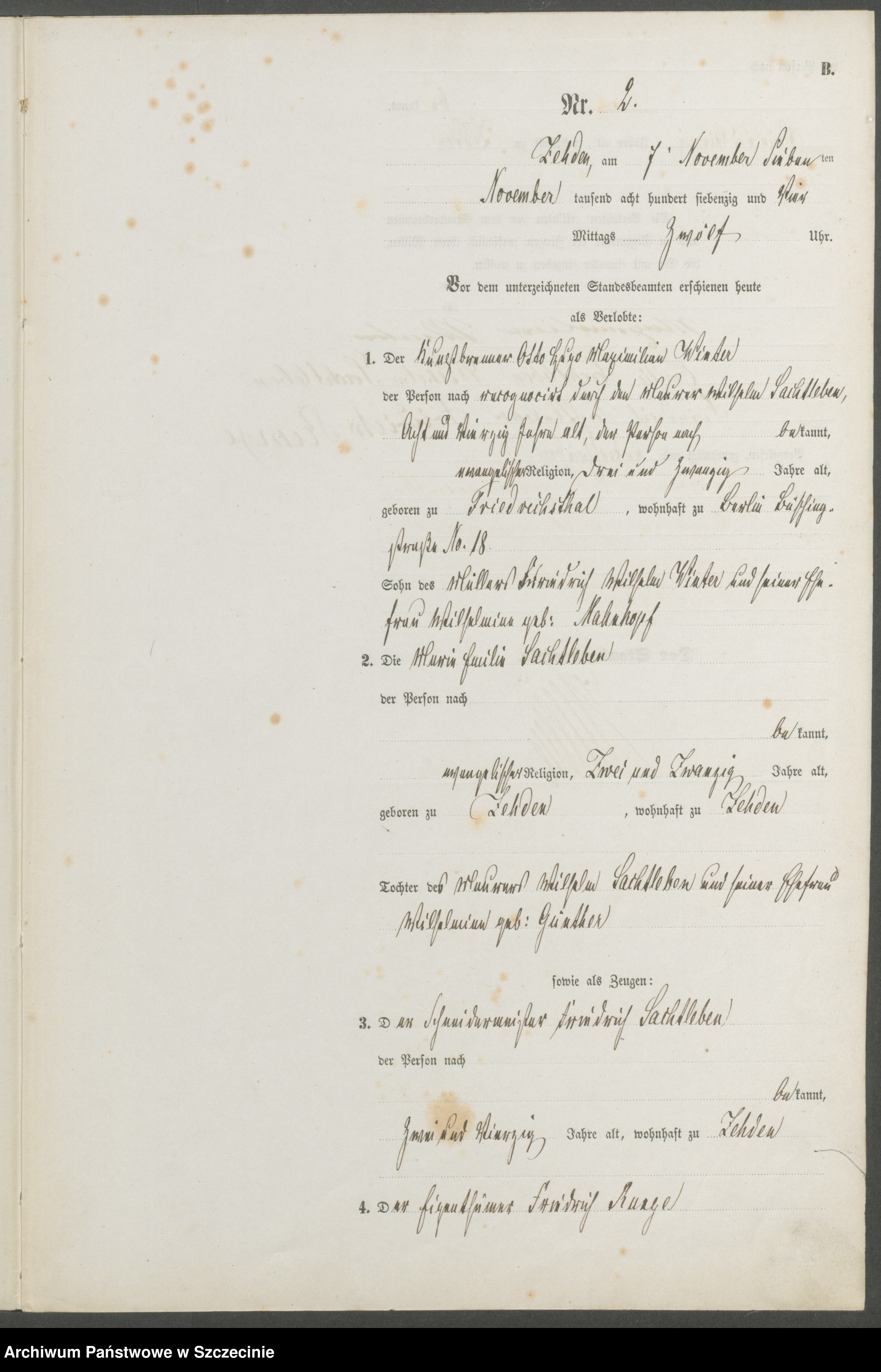 Skan z jednostki: Heiraths-Register (Haupt-Register)