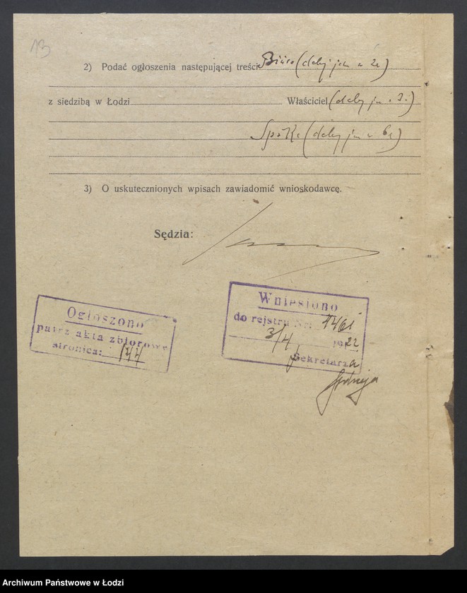 Obraz 15 z jednostki "Herman Kleinerman- biuro ekspedycyjno-handlowe"