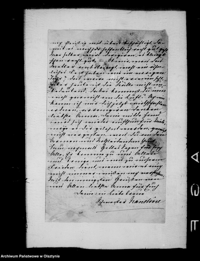 image.from.unit.number "/Ferndinadine Gfin Hahn- Kuchelmiss geb. Gfin Bernstorff an ihre Schwägerin Anna Gfin Lehndorff geb. Hahn/"