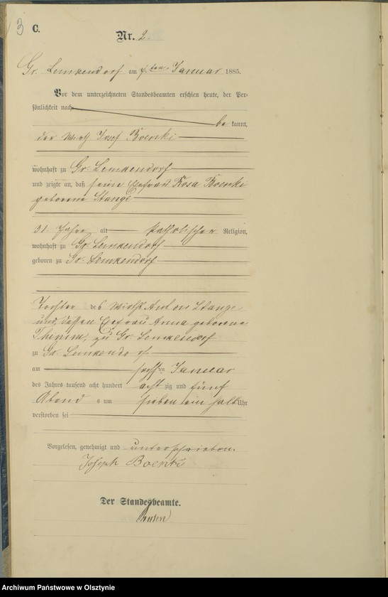 image.from.unit.number "Sterbe-haupt-Register Nr 1 - 101"