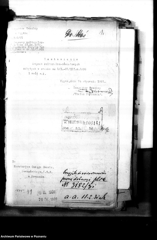 Obraz 5 z jednostki "[Oświata poza szkolna - sprawozdania z imprez kulturalno-oświatowych]"