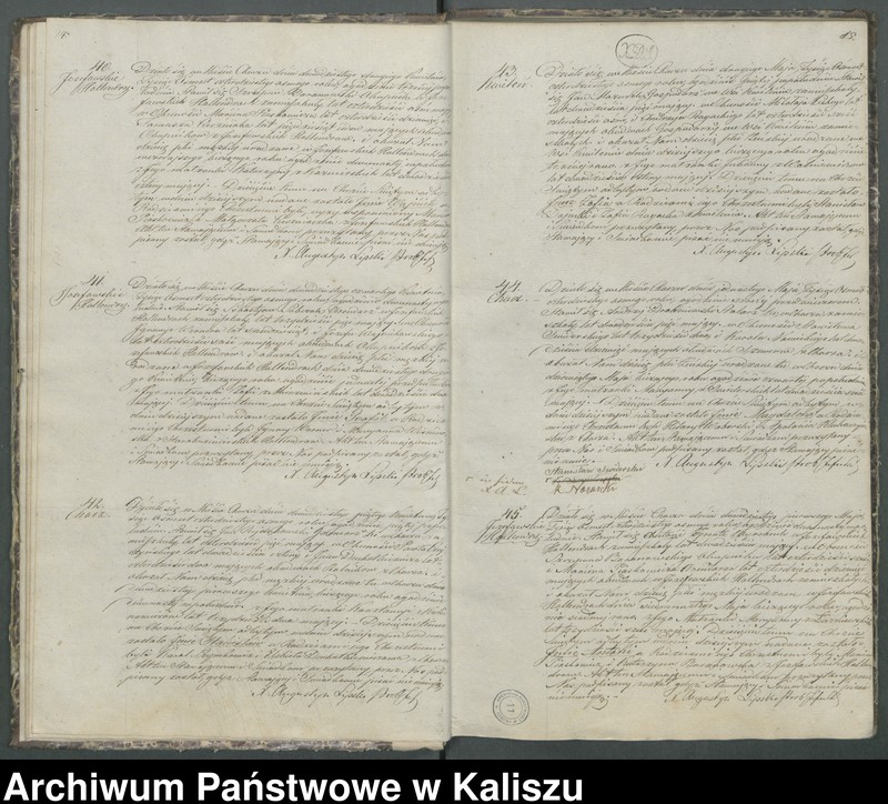 Obraz 12 z jednostki "Książka duplikat aktów urodzeń, zaślubień i zejść"