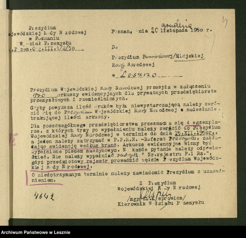 Obraz 6 z jednostki "[Rzemiosło - arkusze ewidencyjne]"