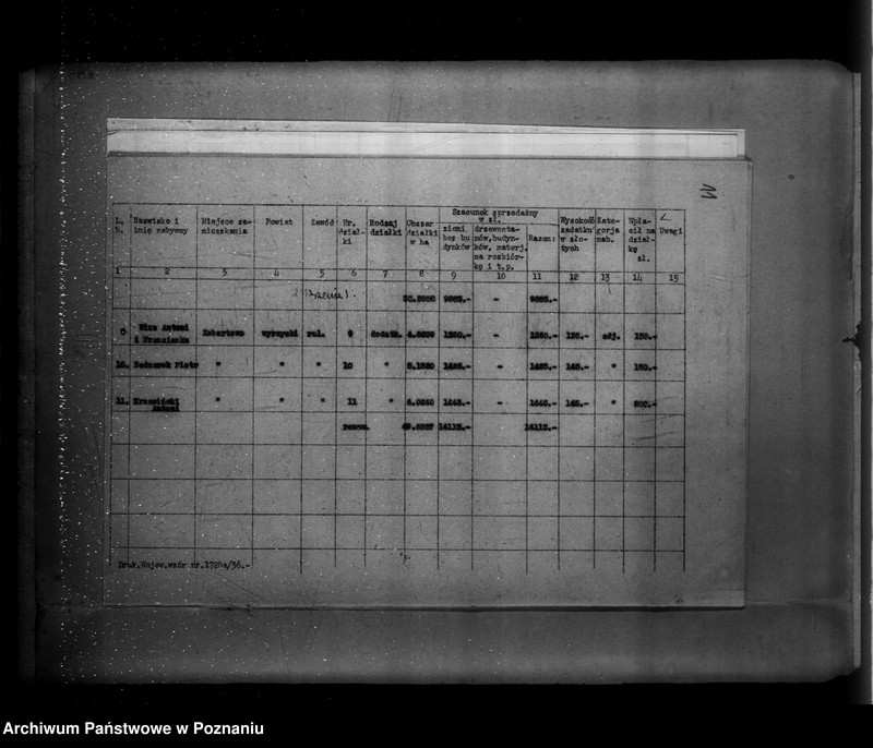 Obraz 17 z jednostki "Operat szacunkowy majątku Zebertowo powiatu wyrzyskiego"