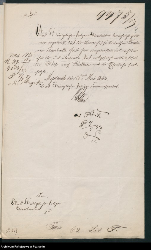 Obraz 12 z jednostki "A. betr. den österreichischen Untertan Seweryn von Trembicki"