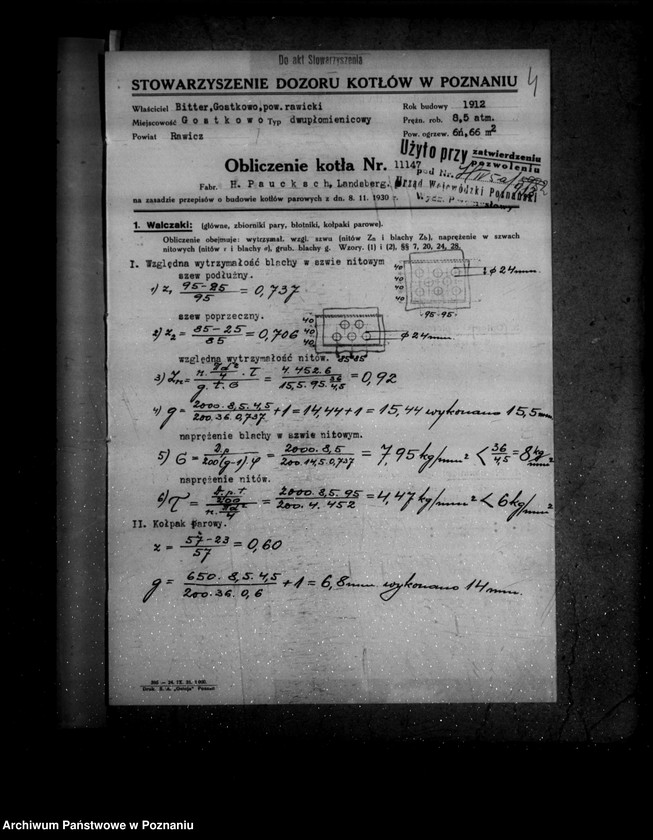 image.from.unit.number "Gorzelnia w Gostkowie powiat rawicki własność W. Bitter nr woj. 413"