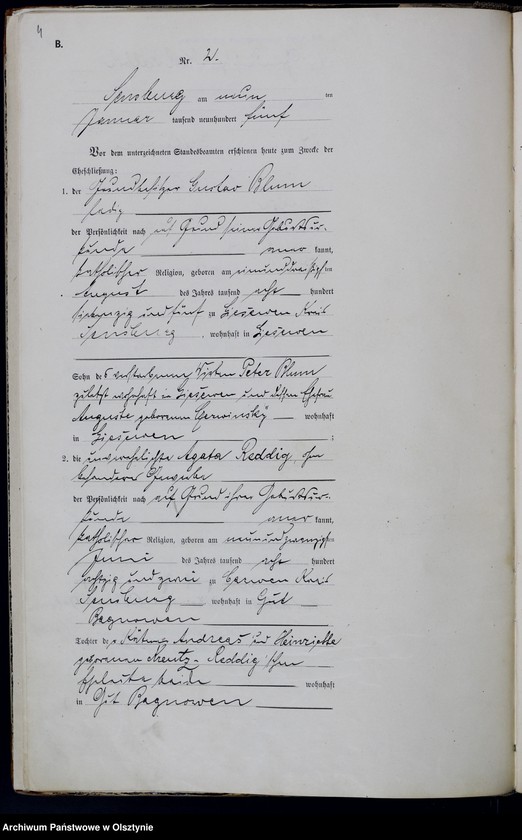 image.from.unit.number "Heiraths-Haupt-Register Nr 1 - 63"