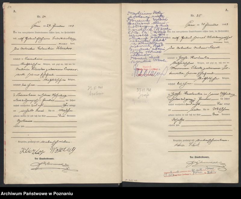 Obraz 15 z jednostki "Księga miejscowa urodzeń"