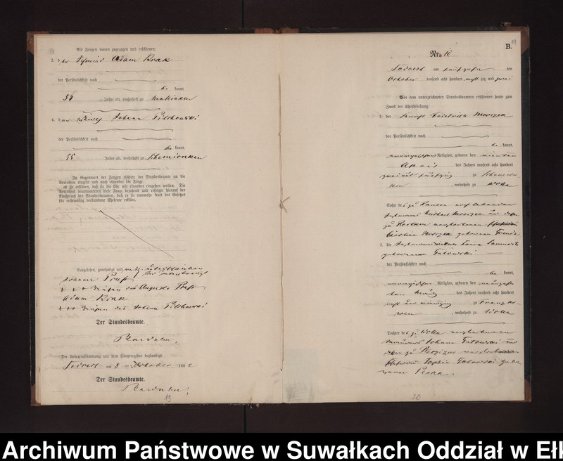 image.from.unit.number "Heiraths-Neben-Register des Preussischen Standes-Amtes Neuhoff Kreis Loetzen"