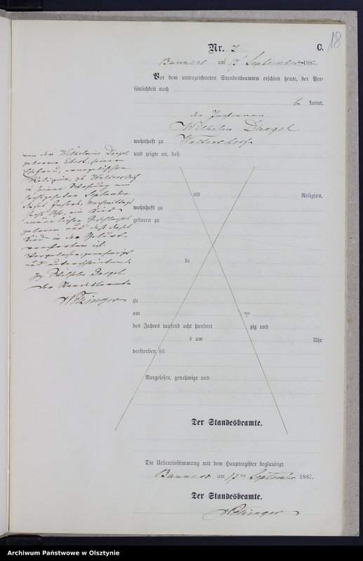 image.from.unit.number "Sterbe-Neben-Register Nr 1 - 27"