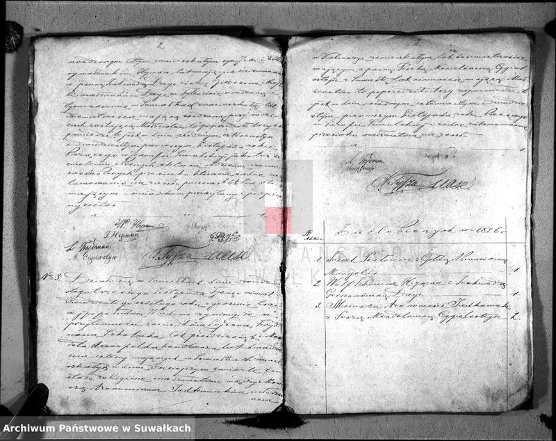 image.from.unit "Duplikat Akt Urzędnika Stanu Cwilnego Wyznania Moyżeszowego Okręgu Suwalskiego z roku 1826 Zaślubionych"