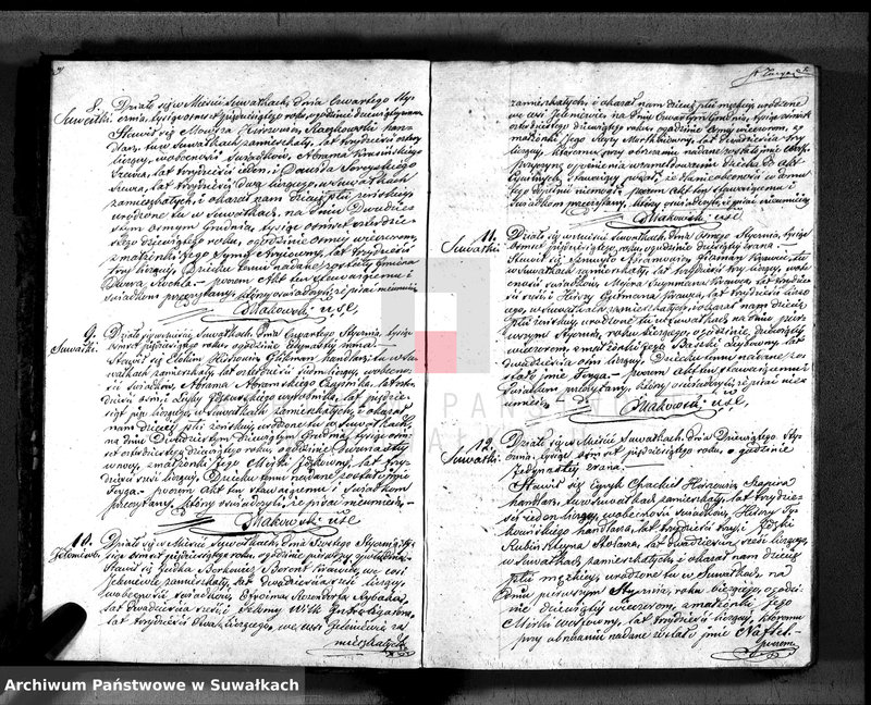 image.from.unit.number "Duplikat. Akta Urzędnika Stanu Cwilnego Wyznania Moyżeszowego Okręgu Suwalskiego z roku 1850"