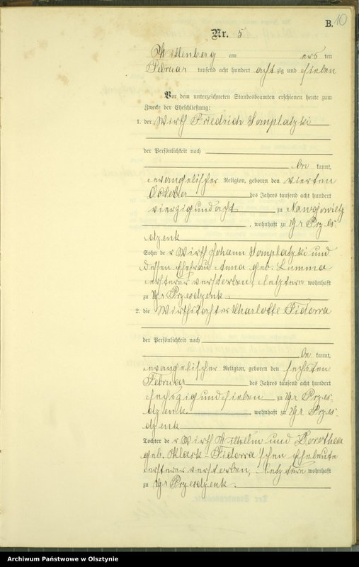 image.from.unit.number "Heiraths-Neben-Register Nr 1 - 45"