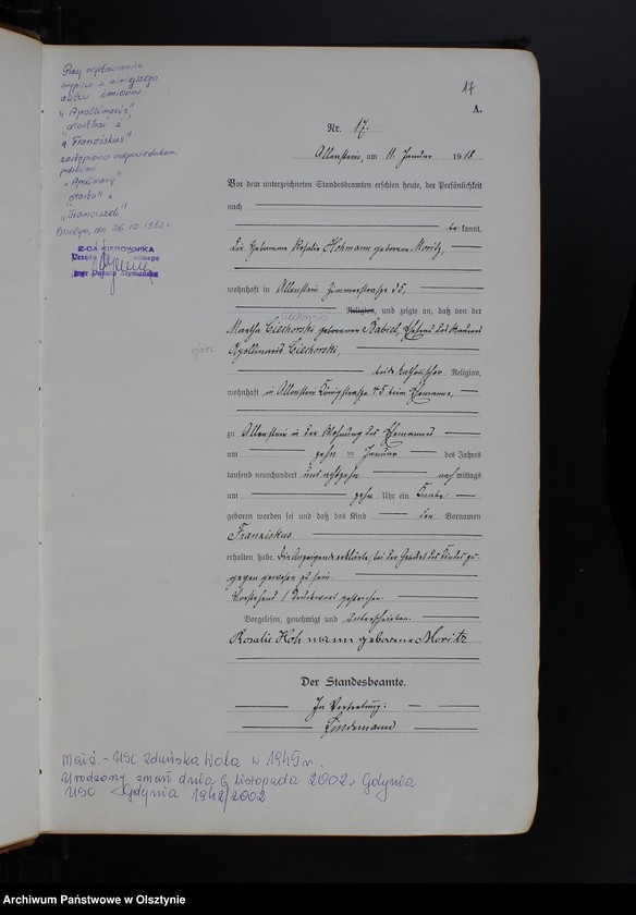 image.from.unit.number "Geburts-Haupt-Register Tom I, Nr 1-597"