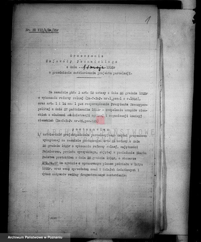 Obraz 5 z jednostki "Operat szacunkowy i tymczasowy rejestr pomiarowy majątku Falmierowo powiatu wyrzyskiego"