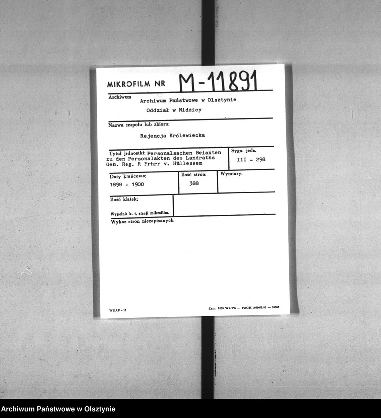 image.from.unit.number "Beiakten zu den Personalakten des Landraths [...] von Hüllessem"