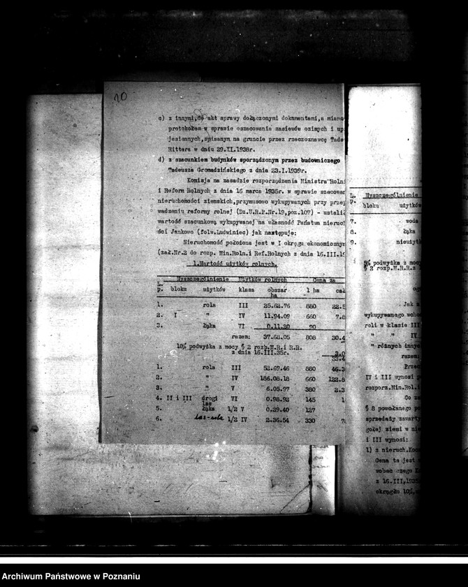Obraz 14 z jednostki "Majątek Jankowo powiatu mogileńskiego przymusowy wykup"