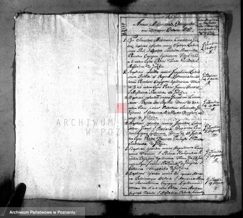 Obraz 3 z jednostki "Liber baptisatorum, copulatorum, mortuorum"