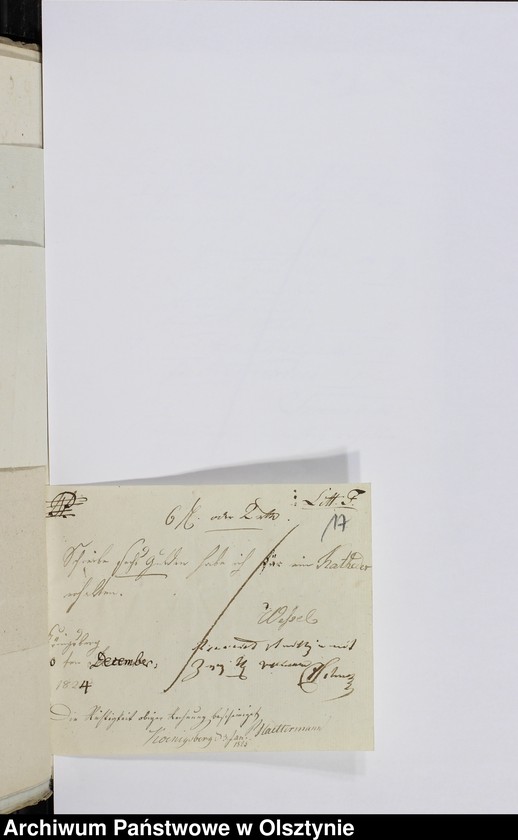 image.from.unit.number "Beläge zur Rechnung über Einnahme und Ausgabe der Litthauischen Elementar Schule auf dem Sackheim zu Königsberg"