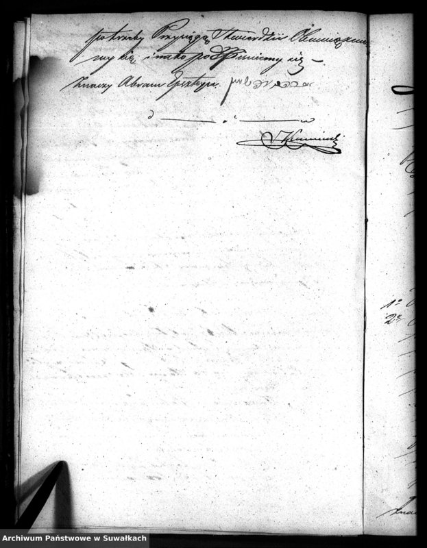 image.from.unit.number "Dowody do akt zaślubień osób Wyznania Mojżeszowego w Okręgu Bakałarzewo pro 1839"