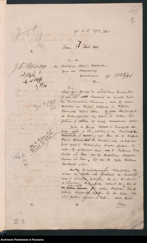 image.from.unit.number "Die aus Anlass der pollnischen Insurrektion stattgefundene Uebertritt polnischer und diesseitiger Untertanen."