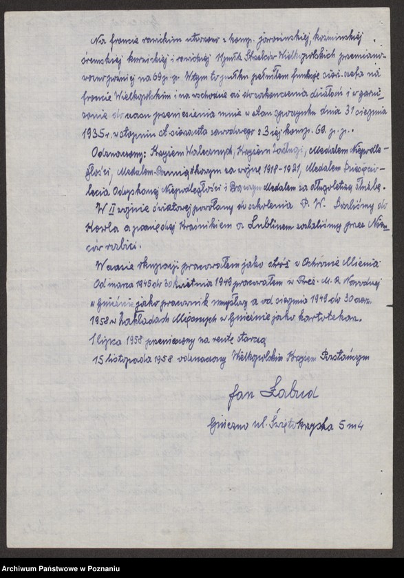 Obraz 19 z jednostki "Życiorysy powstańców wielkopolskich: Ł."