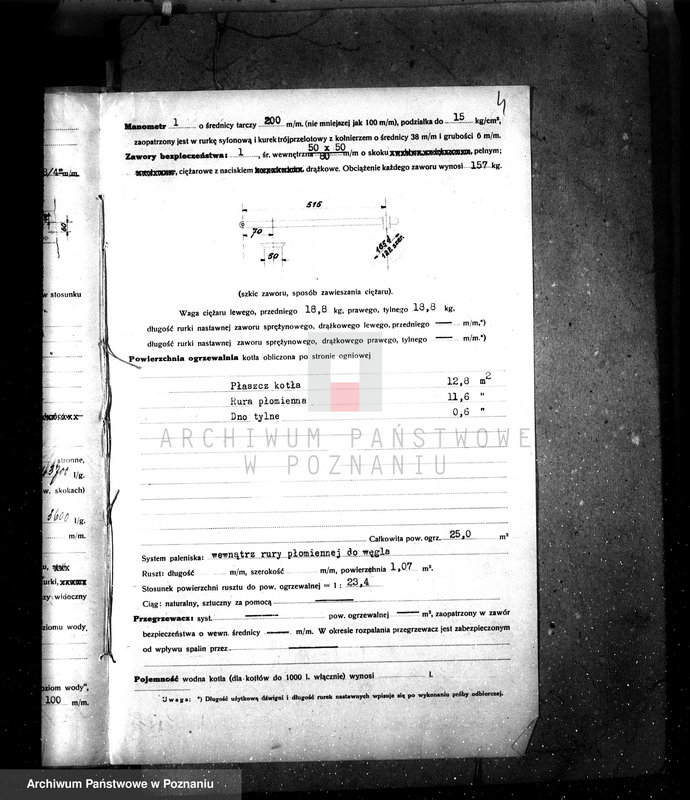 Obraz 9 z jednostki "Warsztat W. Mańkowskiego w Gostyniu kocioł wulkanizacyjny nr woj. kotła 6408"