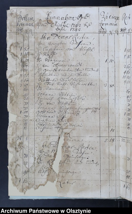 image.from.unit.number "Jahr-Rechnung von aller Einnahme und Ausgabe-Geld, wie auch Bau Rechnung"