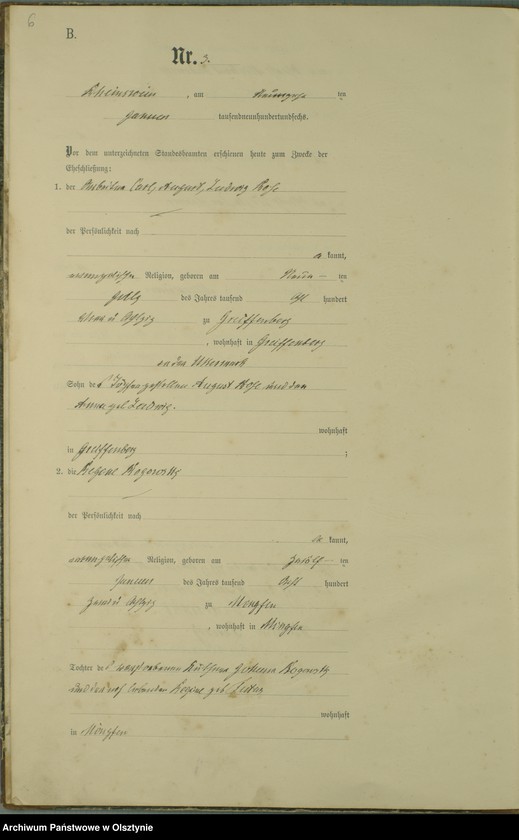 image.from.unit.number "Heiraths-Haupt-Register Nr 1 - 25"