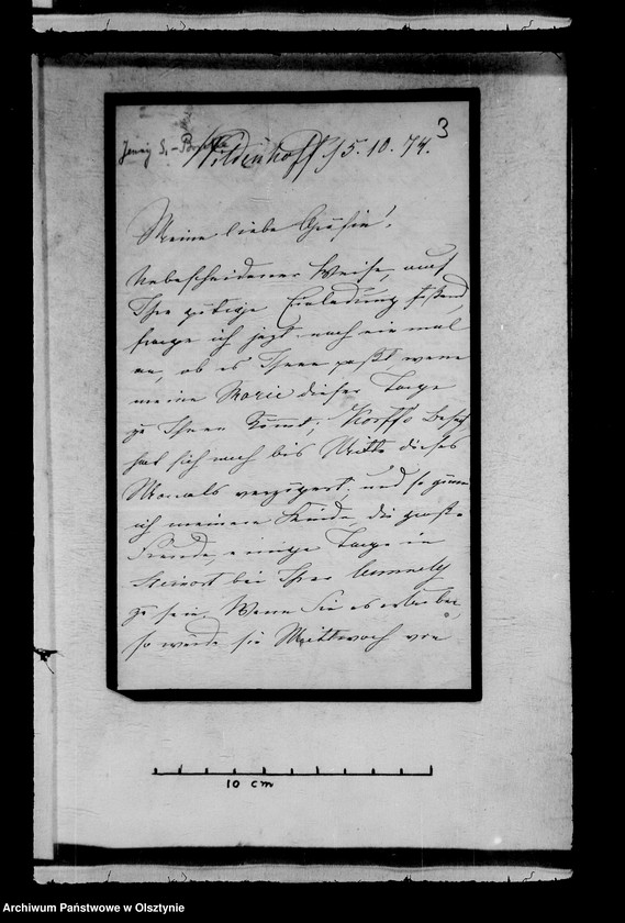 image.from.unit.number "/Jenny Gfin Schwerin- Wildenhoff geb. Brocke u. ihre Tochter Marie u. Enkelin Marie- Agnes an Anna Gfin Lehndorff geb. Hahn/"