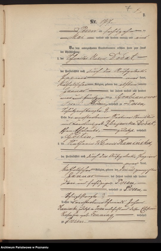 Obraz 10 z jednostki "Księga małżeństw t. II"