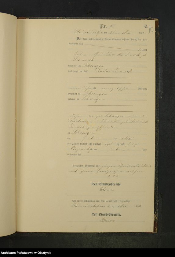 image.from.unit.number "Sterbe-Neben-Register Nr 1 - 28"