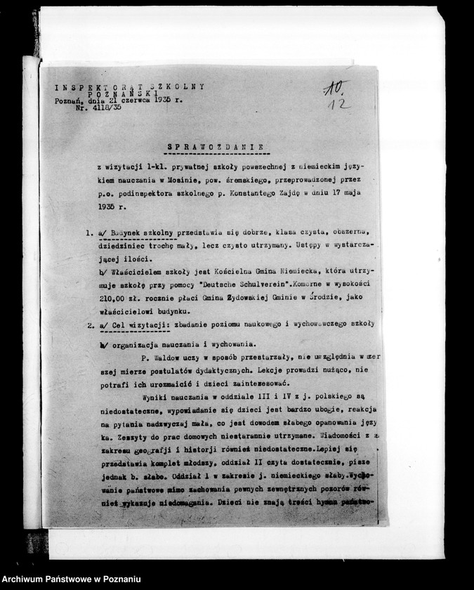 Obraz 16 z jednostki "Prywatna Szkoła Powszechna z niemieckim językiem nauczania Mosina powiat Śrem"