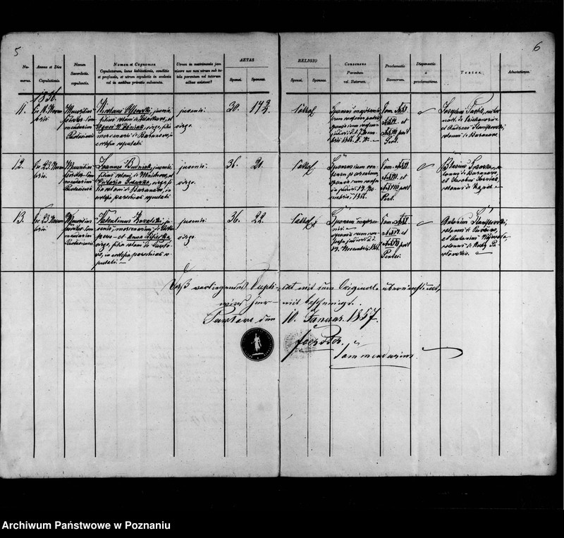image.from.team "Akta stanu cywilnego Parafii Rzymskokatolickiej Pawłowo (pow. gnieźnieński)"