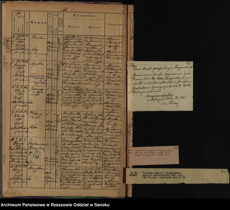 image.from.unit.number "Księga urodzeń dla miejscowości Targowiska"