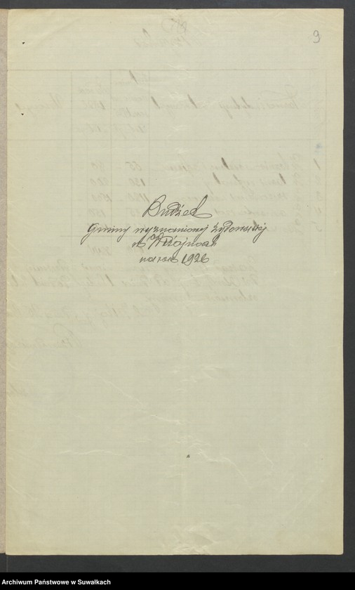 image.from.unit.number "[Budżet i lista skladek Gminy Wyznaniowej Żydowskiej w Wiżajnach w powiecie suwalskim]"