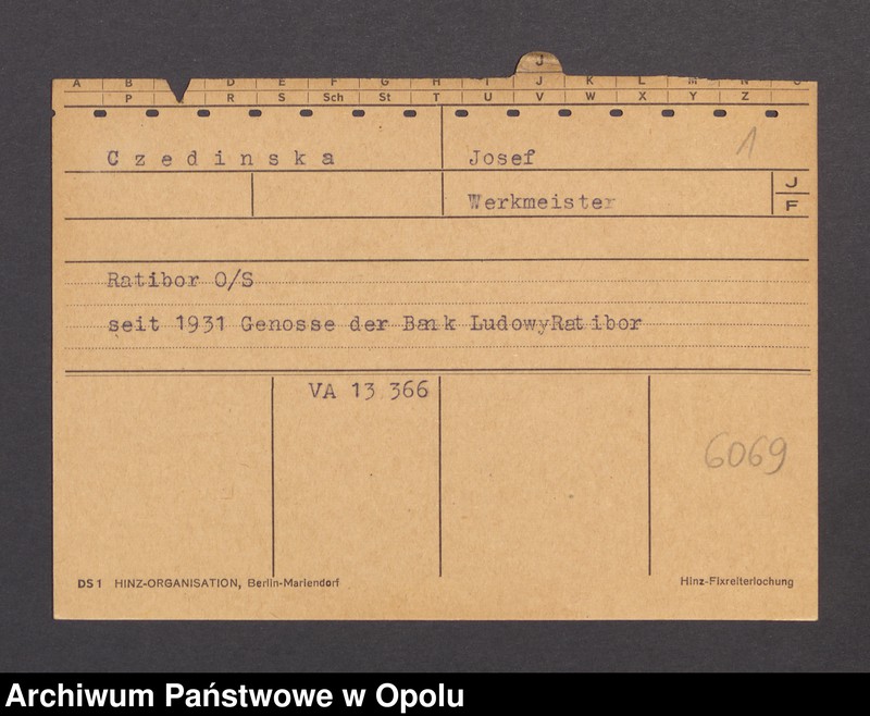 Obraz 3 z jednostki "[Czedinska Josef, zam. Ratibor]"