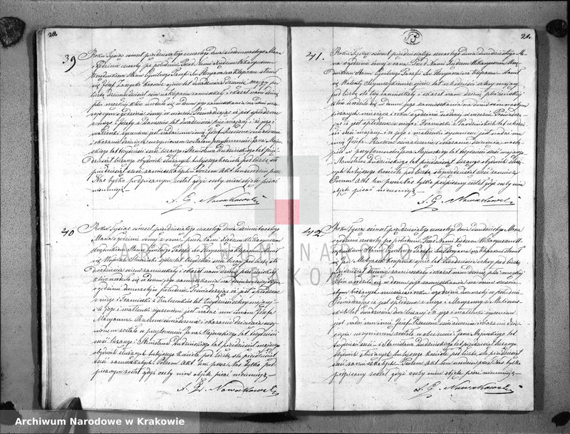 image.from.unit.number "AKTA URODZIN Parafii S go Floryana na Rok 1854"