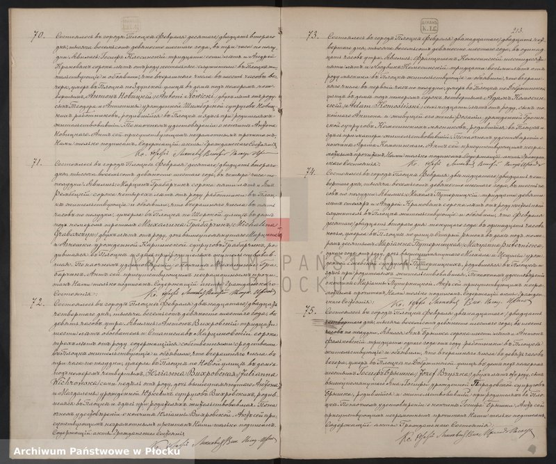 image.from.unit.number "Akta urodzeń, małżeństw i zgonów"