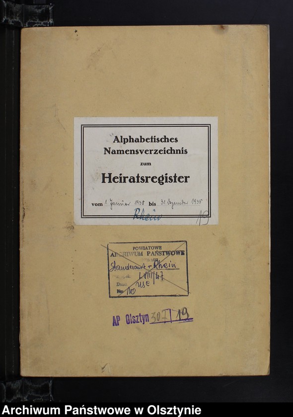 image.from.unit.number "Alphabetisches Namenverzeichnis zum Heirathsregister"