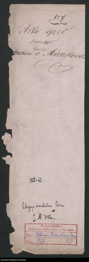 Obraz 2 z jednostki "A. betr. Familie von Mieczkowski"