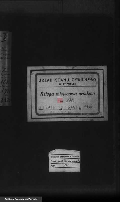 Obraz 1 z jednostki "Księga urodzeń t. V"
