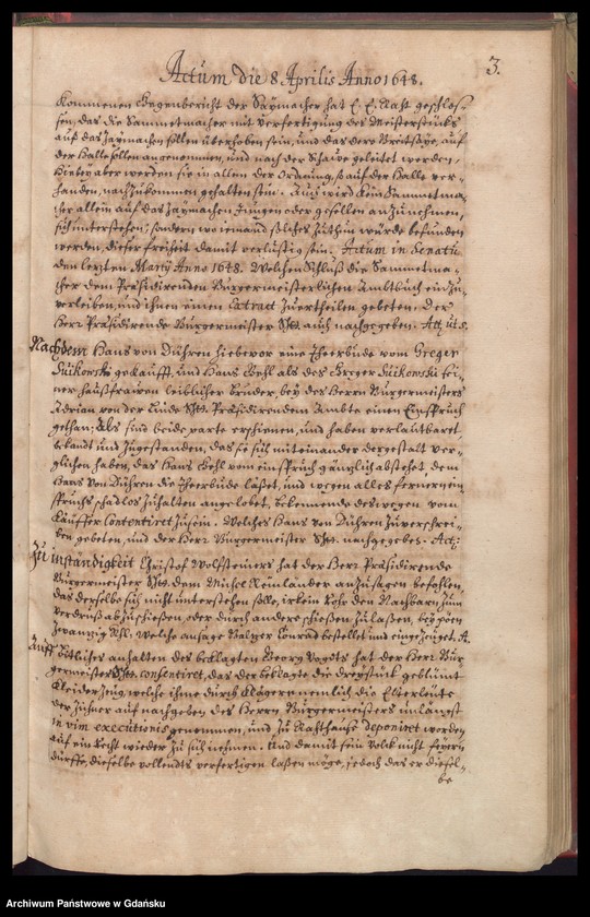 image.from.unit.number "[…] Praesidirende[s] Ambtbuch H. Bürgerm. Heinrich Freders [16.III.1648-31.III.1649] /indeks/"