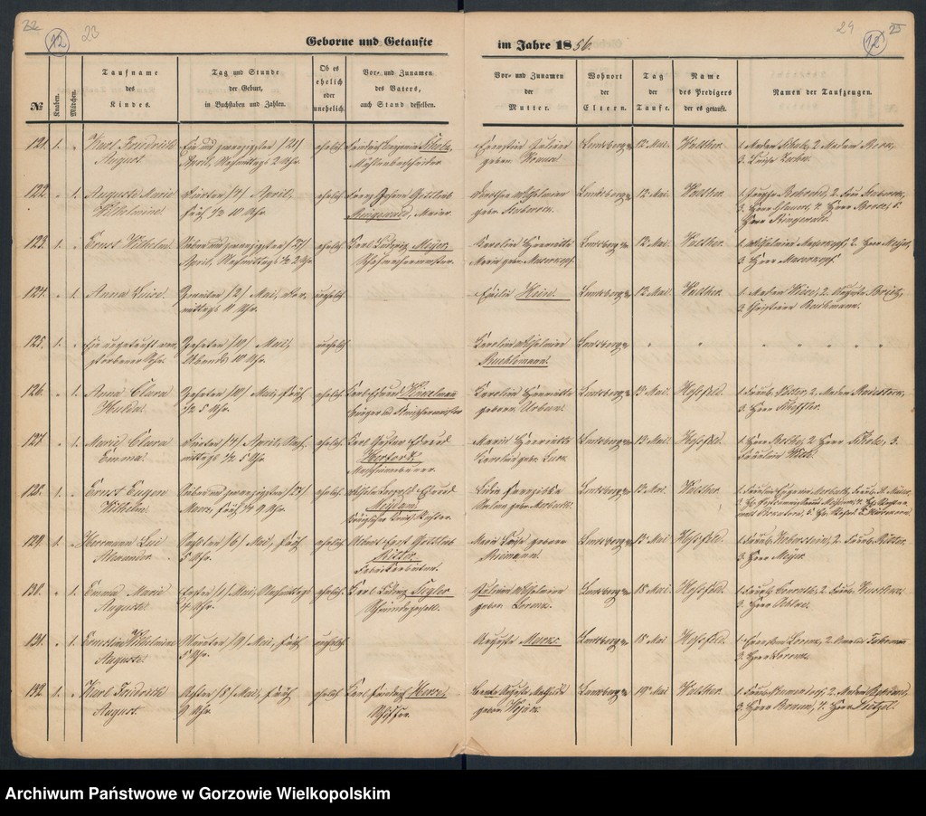 image.from.unit.number "Duplikate der St. Marienkirche Landsberg an der Warthe (Zawiera też księgę zgonów Concordienkirche z 1856 r. oraz dwa zapisy dotyczące małżeństw w 1857 r. w kościele Mariackim)"